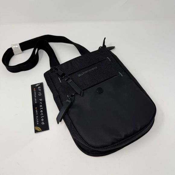 Sherpani Crossbody Anti-Theft Bag Black RFID Protected Travel Purse - Picture 1 of 13